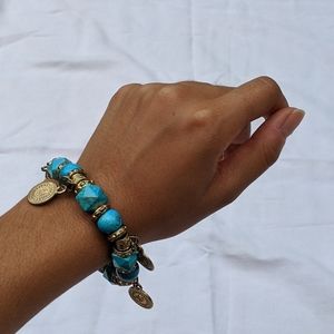 Blue Charm Bracelet